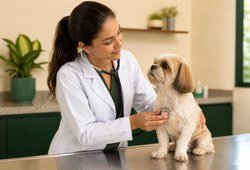 Consulta clínica veterinária