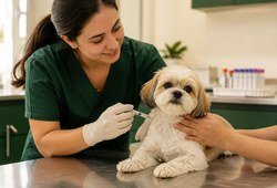 Vacinação e exames laboratoriais para pets